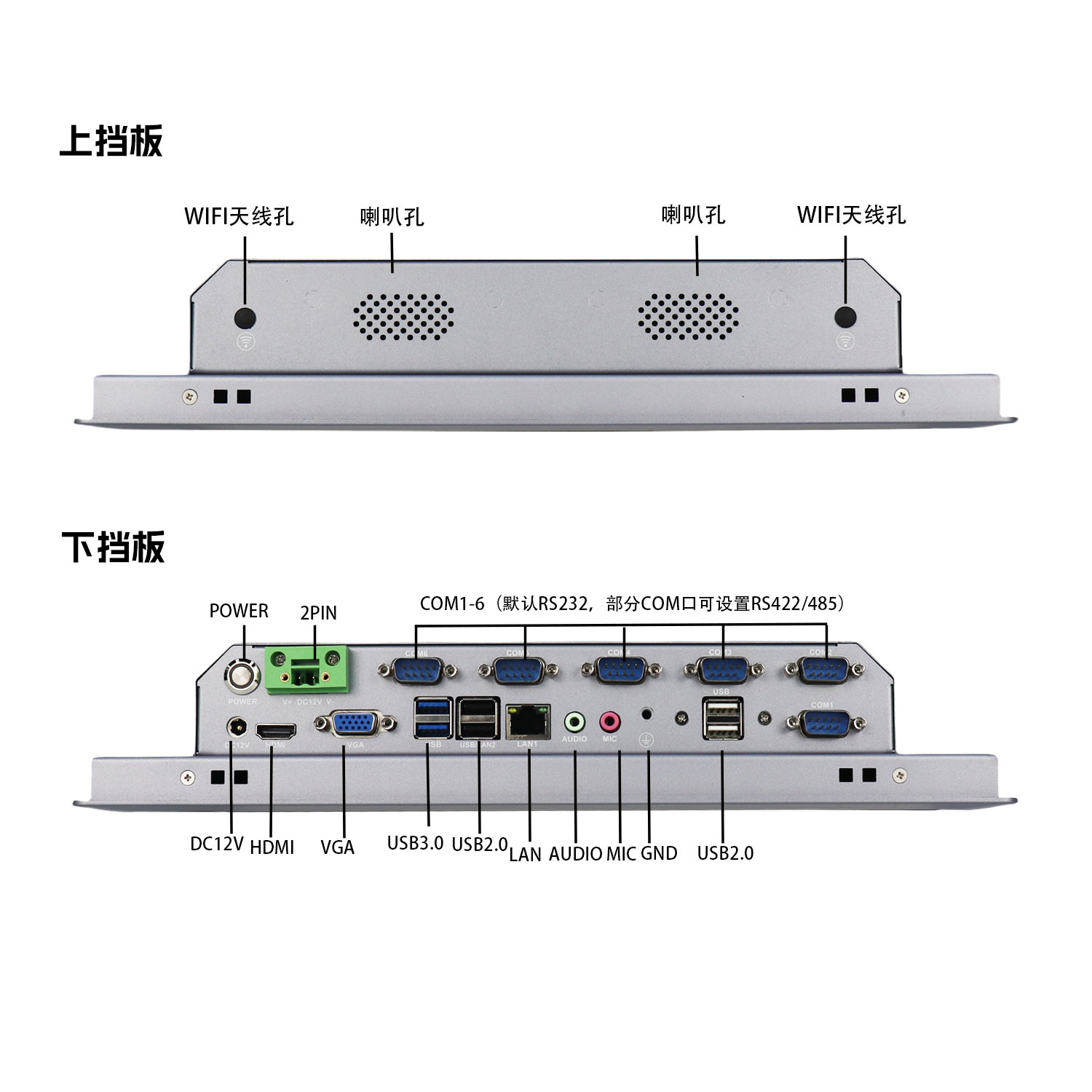 13.3寸纯平面工业平板电脑 SCP-D133WR - 图片 6